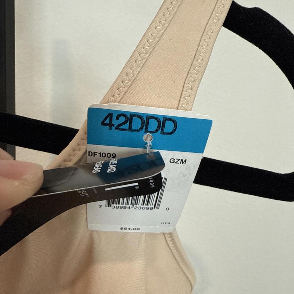 NWT Bali Body Shaper Cool Comfort Built-in Bra 42DDD Comfort-U Adjustable straps - Picture 6 of 9